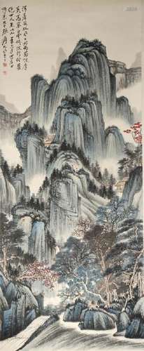 Chinese Scroll Painting of Landscape