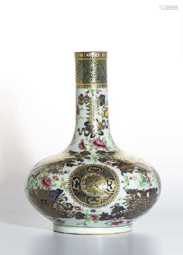 Qing Dynasty Canton Famille Rose Vase, Christie's