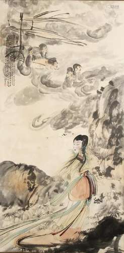 Chinese Scroll Painting of Ghost