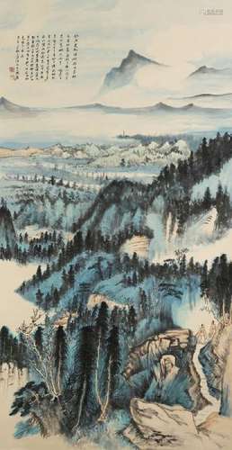 Chinese Scroll Painting of Landscape