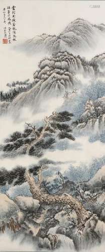 Chinese Scroll Painting of Landscape