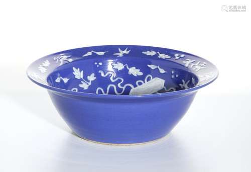 Blue Glazed Basin