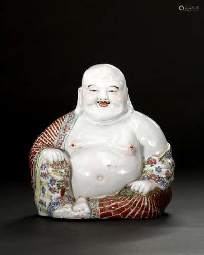 Famille Rose Figure of Budai