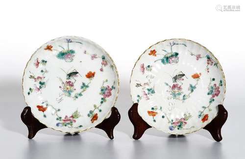 Pair of Wucai Dishes