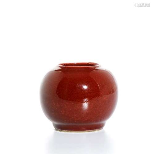 Copper Red Glazed Jar