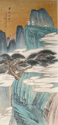 Chinese Scroll Painting of Landscape