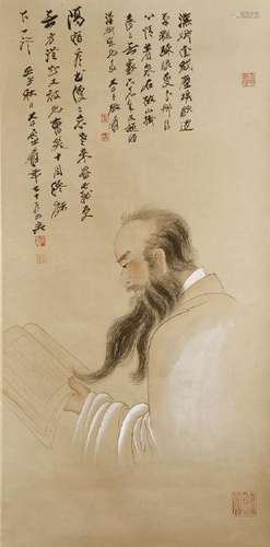 Chinese Scroll Painting of Figure