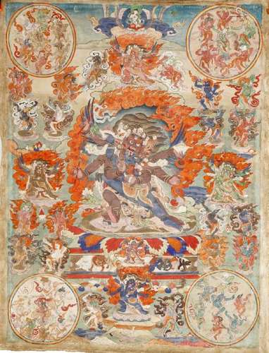 Thangka Depicting Mahakala