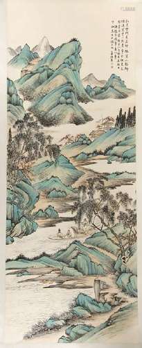 Chinese Scroll Painting of Landscape