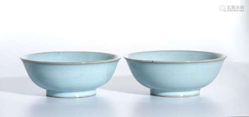 Pair of Ru Type Bowls