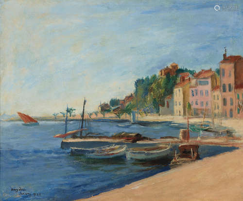 Sanary-sur-mer 15 x 18in (38.1 x 45.7cm) Henri Hayden(French, 1883-1970)