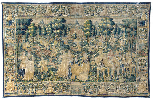 17th/18th century A Flemish historical tapestry