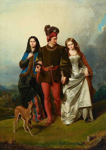 The cruel sister 49 1/2 x 35 1/2in (125.8 x 90.2cm) Attributed to John Faed, RSA(British, 1819-1902)