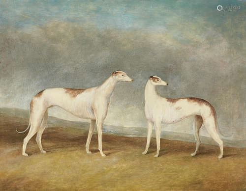 Greyhounds in a landscape 28 x 36in (71.2 x 91.5cm) Attributed to John E. Ferneley(British, 1782-1860)