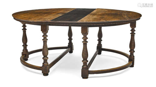 Incorporating antique elements A pair of Italian Baroque style walnut demilune side tables