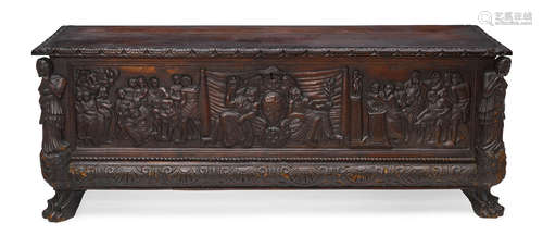 Basically 17th century An Italian Renaissance carved walnut cassone