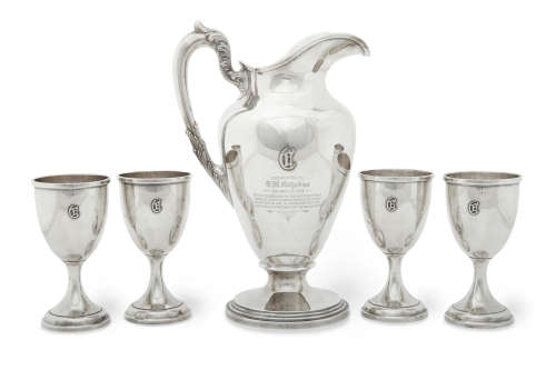 Schofield, Baltimore, MD, circa 1930  An American  sterling silver drinking set