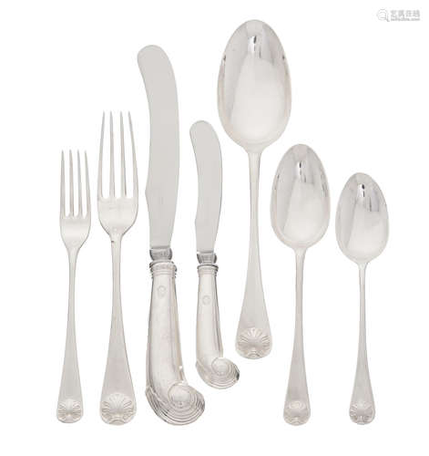 by The Steiff Co., Baltimore, MD 20th century  An American sterling silver flatware service for twelve