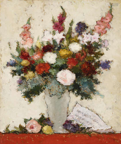 Floral still life 28 3/4 x 23 3/4in (73.0 x 63.3cm) Dietz Edzard(German, 1893-1963)