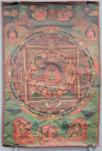 Yid Dam Hevajra? Heruka Mandala, China / Tibet old.