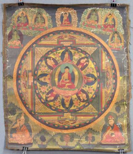 Buddha Mandala, China / Tibet old.