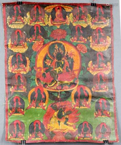 Thangka, China / Tibet old. Probably Shyama - Tara.