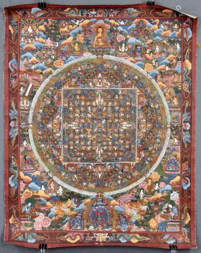 Kalachakra ? Mandala, China / Tibet old.