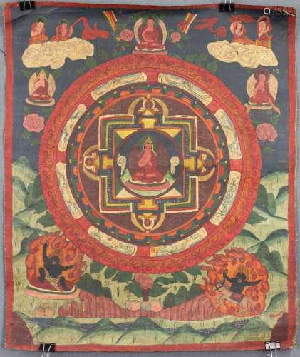 Buddha Mandala, China / Tibet old.