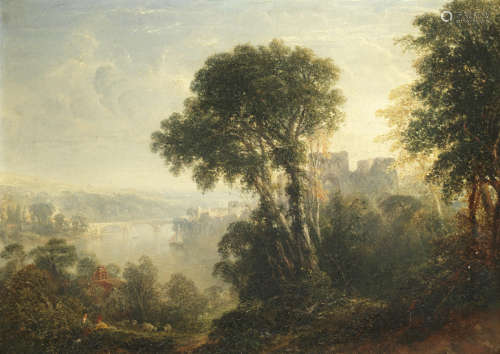 Chepstow, Monmouthshire  Anthony Vandyke Copley Fielding, P.O.W.S.(British, 1787-1855)