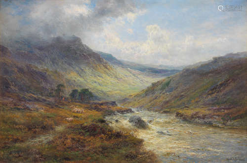 'An Aberdeenshire Valley' Alfred de Bréanski Snr(British, 1852-1928)