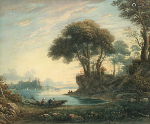 Conway Castle from across the bay  John Varley OWS(London 1778-1842)