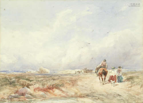 Going to the hayfield David Cox Snr. O.W.S.(British, 1783-1859)