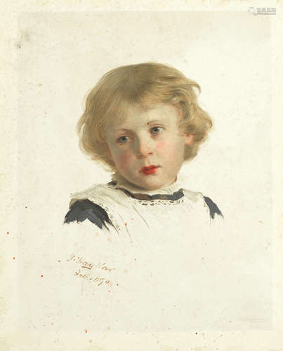 Portrait of a child  James Hayllar, RBA(British, 1829-1920)