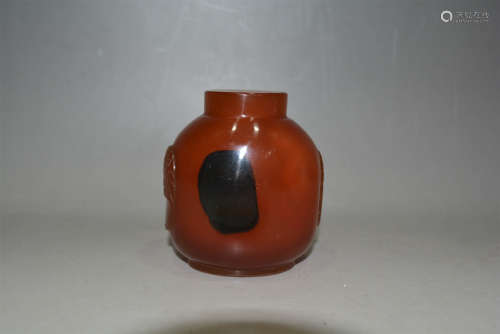 19th C. chinese agate snuff bottle