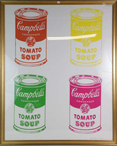 Andy Warhol Water Signed Campbell's Soup