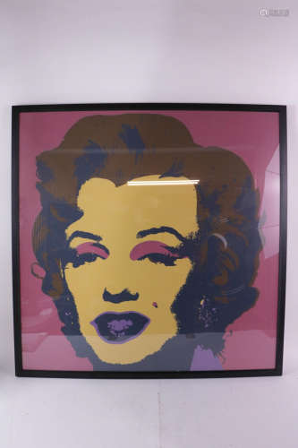 Andy Warhol Marilyn Monroe Signed at the Back