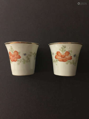 Set Of Ming Dynasty Porcelain Cups