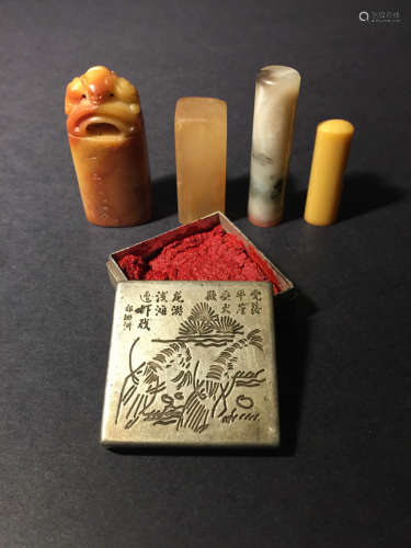 Set Of Seal And Ink