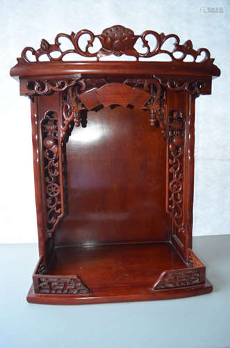 Chinese Red Wood Small Closet