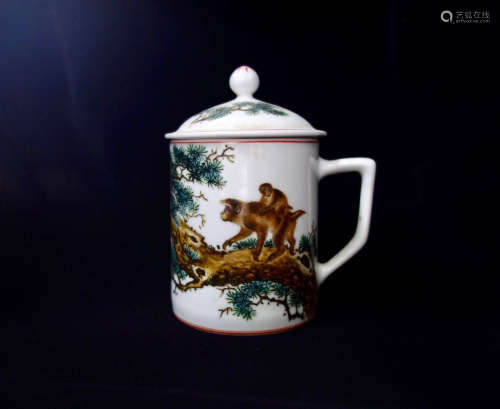 Chinese Famille Rose Porcelain Tea Cup