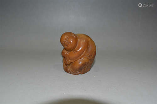 18th C. soapstone carving of buddha