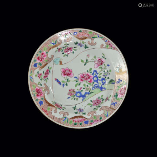 A Famille Rose Soup Plate