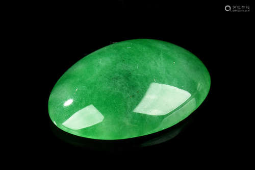 A CABOCHON CUT JADEITE