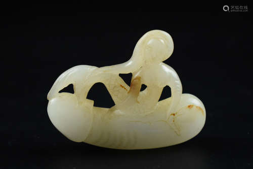 JADE CARVED 'MERMAID' FIGURE