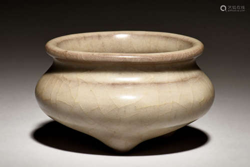 CELADON GLAZED TRIPOD CENSER