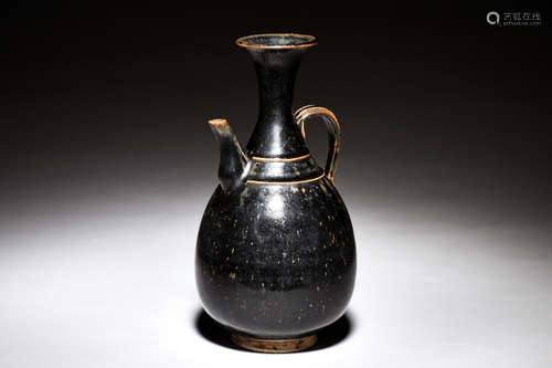 CIZHOU WARE BLACK GLAZED WINE EWER