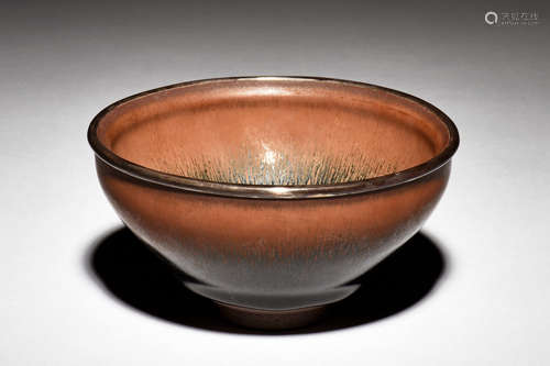 JIAN WARE BOWL WITH SILVER RIM