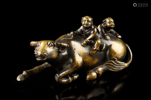 BRONZE CAST 'WATER BUFFALO' FIGURE