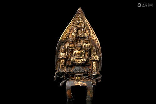 GILT BRONZE CAST 'BODHISATTVA' FIGURE