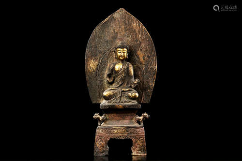 GILT BRONZE CAST 'BODHISATTVA' FIGURE